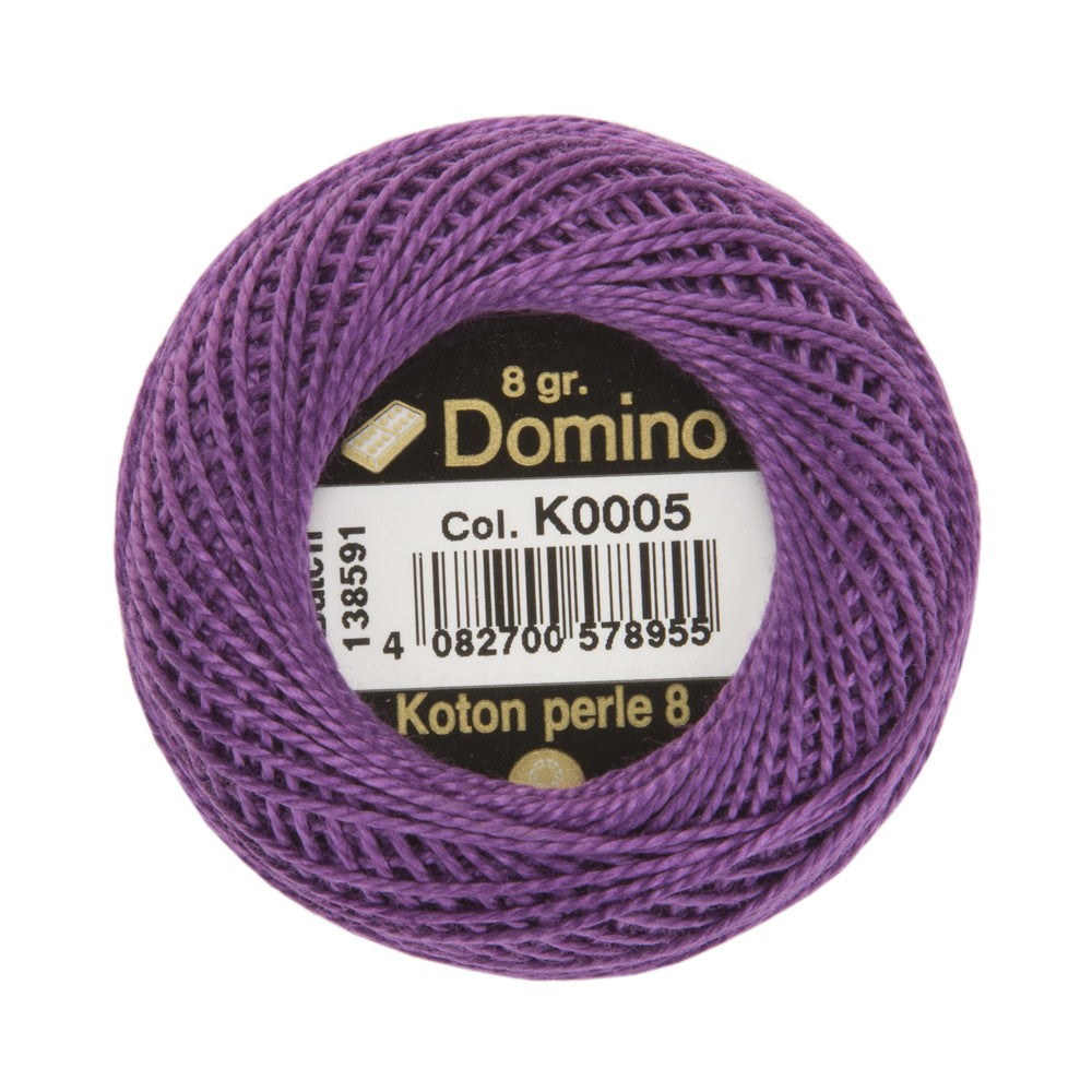Domino Koton Perle 8gr Mor No:8 Nakış İpliği - K0005